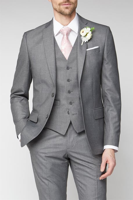 Occasions Grey Regular Fit Suit Jacket - Image 1