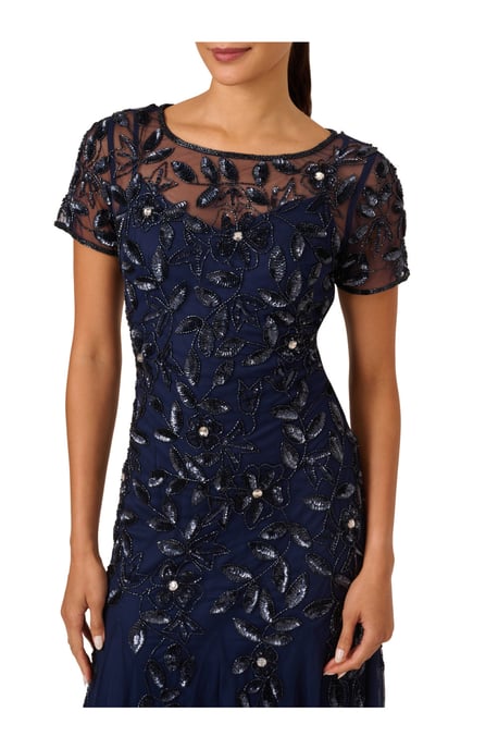 Bead Long Dress With Godets - Image 3