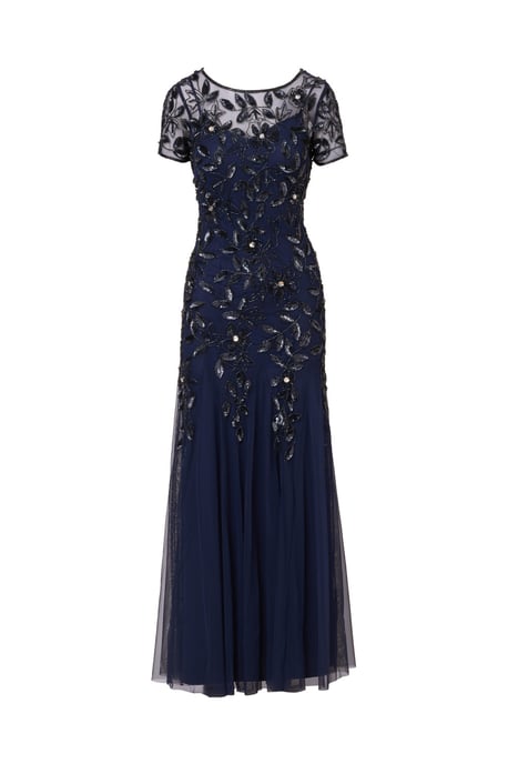 Bead Long Dress With Godets - Image 4