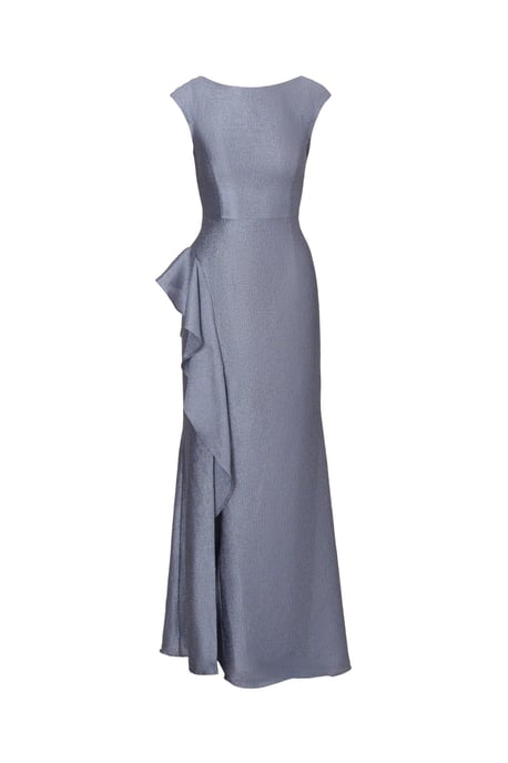 Shimmer Jacquard Mermaid Gown - Image 4