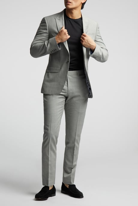 Check Tailored Fit Suit Jacket - Image 4