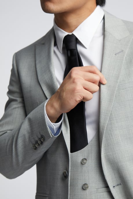 Check Tailored Fit Suit Jacket - Image 5