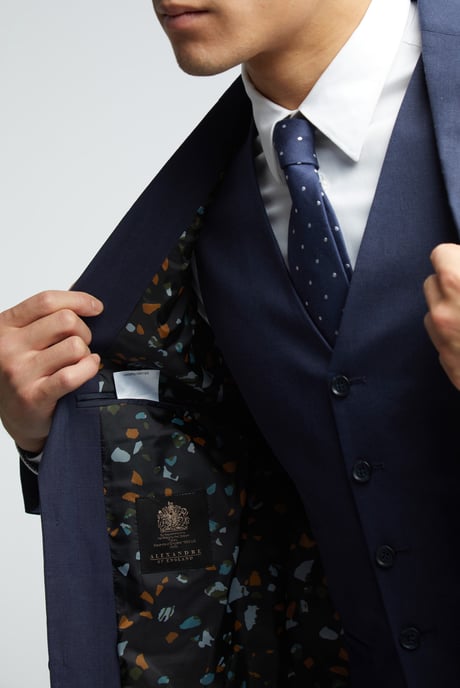 Linen Tailored Fit Suit Jacket - Image 4