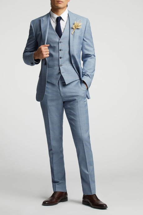 Check Tailored Fit Suit Jacket - Image 3