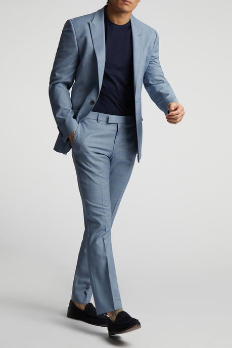 Check Tailored Fit Suit Jacket - Image 4