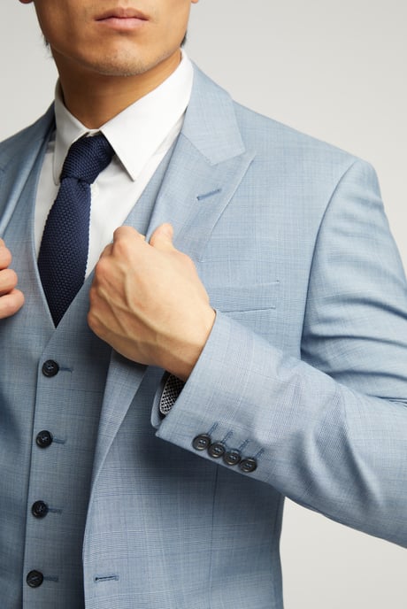 Check Tailored Fit Suit Jacket - Image 5