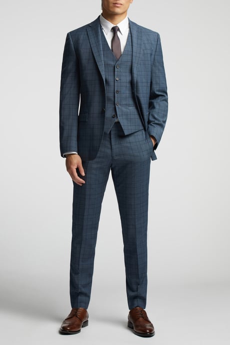 Check Tailored Fit Suit Jacket - Image 2
