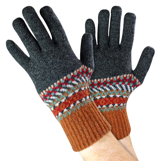 Herrullvantar | Vinterfina Fairisle-vantar för kallt väder - Image 1