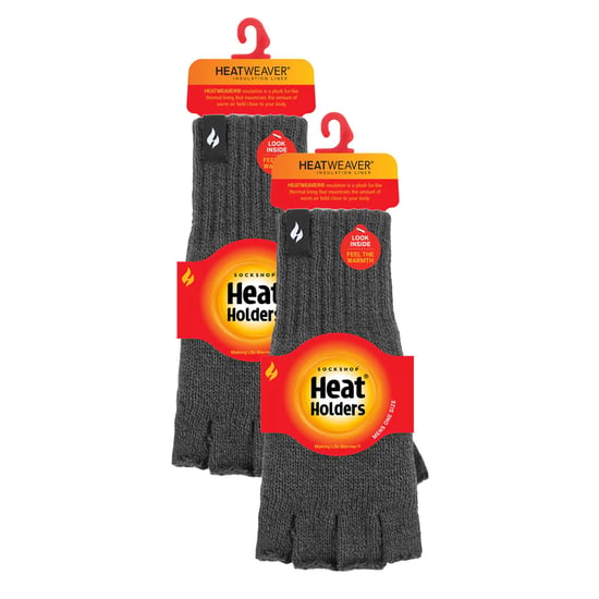 Fingerlösa handskar för herrar med termiskt fleecefoder - Image 2