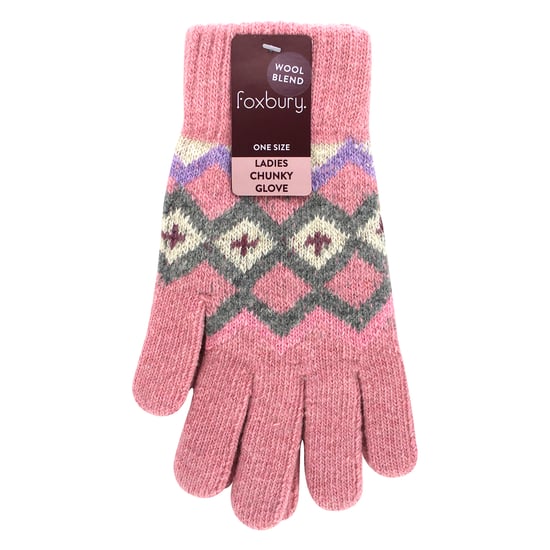 Ladies Wool Gloves | Winter Cute Fairisle Gloves for Cold Weather - Image 2