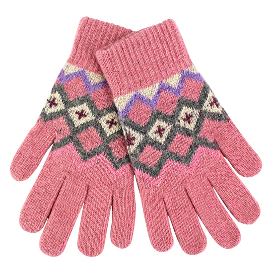 Ladies Wool Gloves | Winter Cute Fairisle Gloves for Cold Weather - Image 3