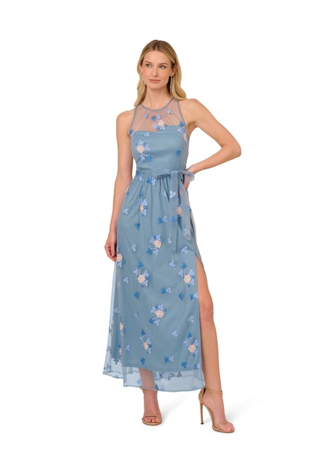 Halter Embroider Maxi - Image 1
