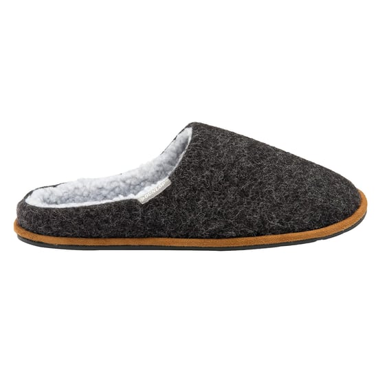 Mens Plush Lined Mule Slippers With Memory Foam - Image 4