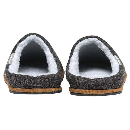 Mens Plush Lined Mule Slippers With Memory Foam - Image 5