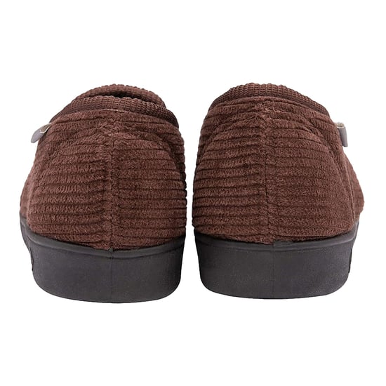 Mens Tartan Lined Slippers With Memory Foam - Image 4