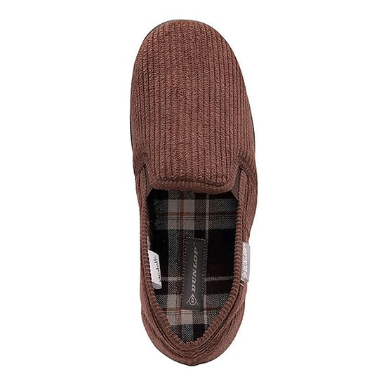 Mens Tartan Lined Slippers With Memory Foam - Image 5