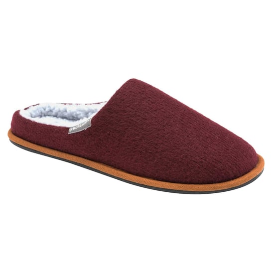 Mens Plush Lined Mule Slippers With Memory Foam - Image 2