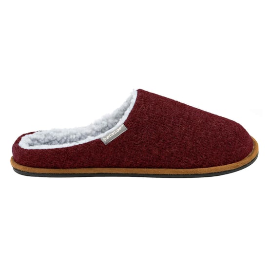 Mens Plush Lined Mule Slippers With Memory Foam - Image 4