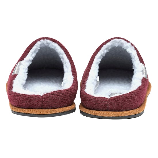 Mens Plush Lined Mule Slippers With Memory Foam - Image 5