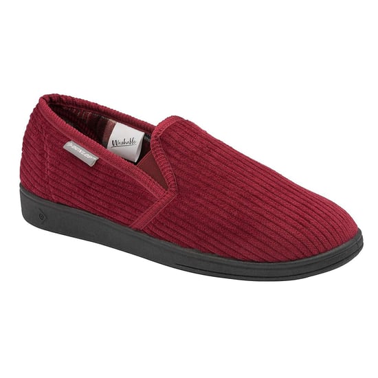 Mens Tartan Lined Slippers With Memory Foam - Image 2