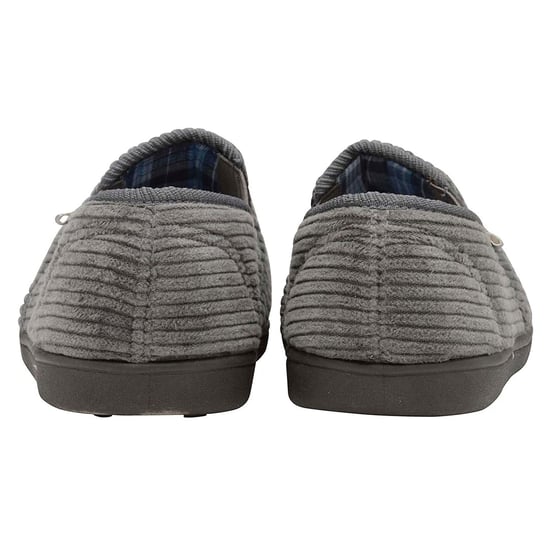 Tartanfodrade tofflor med memory foam för herrar - Image 4