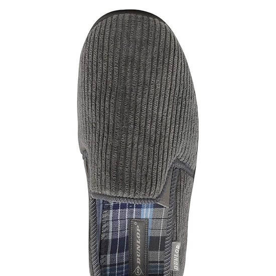 Tartanfodrade tofflor med memory foam för herrar - Image 5