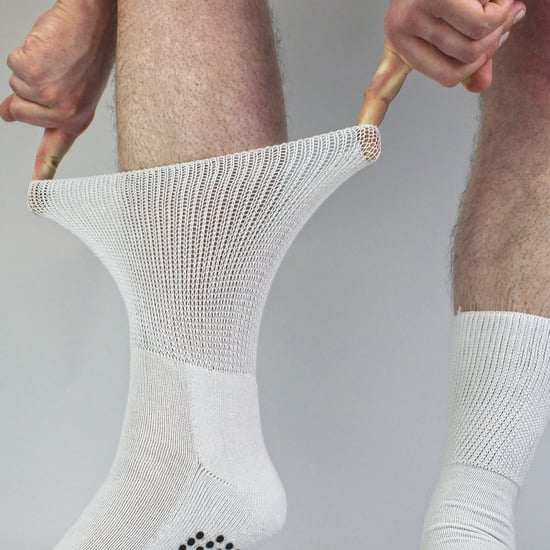 4 Pack Bamboo Diabetic Socks With Grips for Men and Women - Image 2