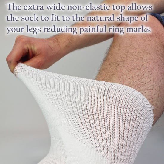 4 Pack Bamboo Diabetic Socks With Grips for Men and Women - Image 4