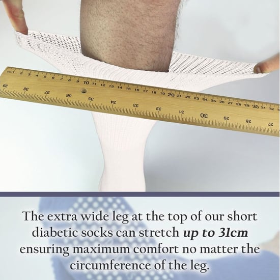 4 Pack Bamboo Diabetic Socks With Grips for Men and Women - Image 5