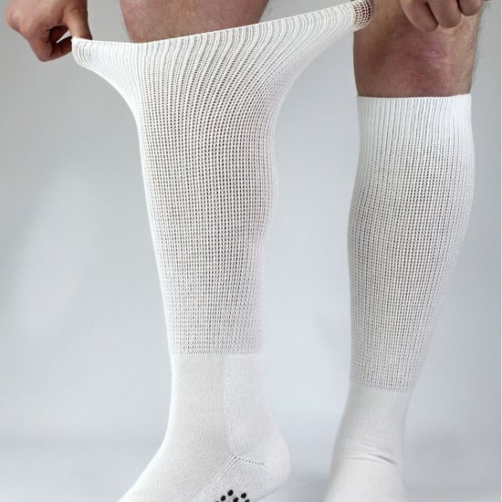 4 Pack Long Bamboo Diabetic Socks With Grips for Men and Women - Image 2