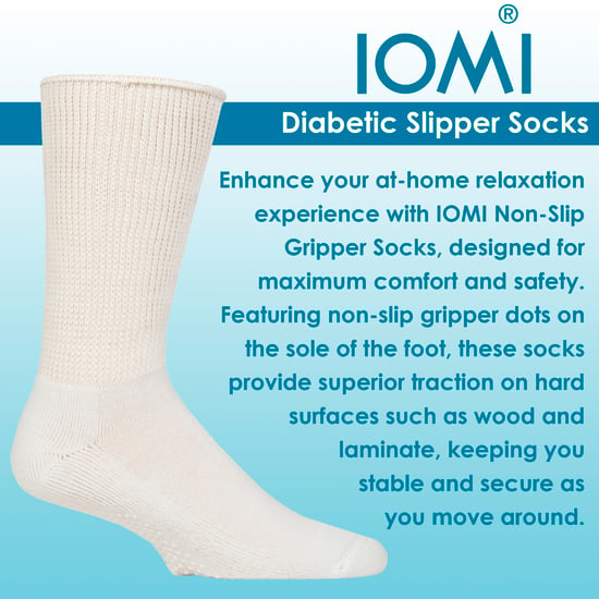 3 Pairs Diabetessokken met Grips | Extra Brede Antislip Slippersokken - Image 3