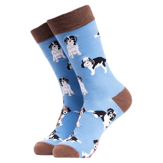 Dog Pattern Novelty Unisex Funny Dress Socks - Image 1