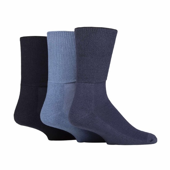 3 Pack Extra Wide Bamboo Diabetic Socks for Swollen Legs - Image 1