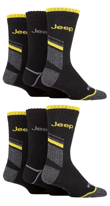 Mens 6 Pack Heavy Duty Work Socks with Reinforced Heel and Toe - Image 3