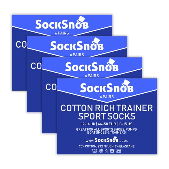 24 Pack Multipack Cotton Trainer Socks for Men & Women - Image 2