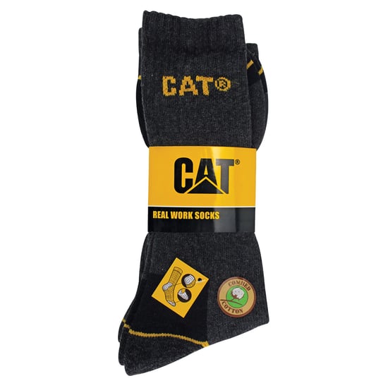 Mens 3 Pack Real Work Cotton Socks - Image 2