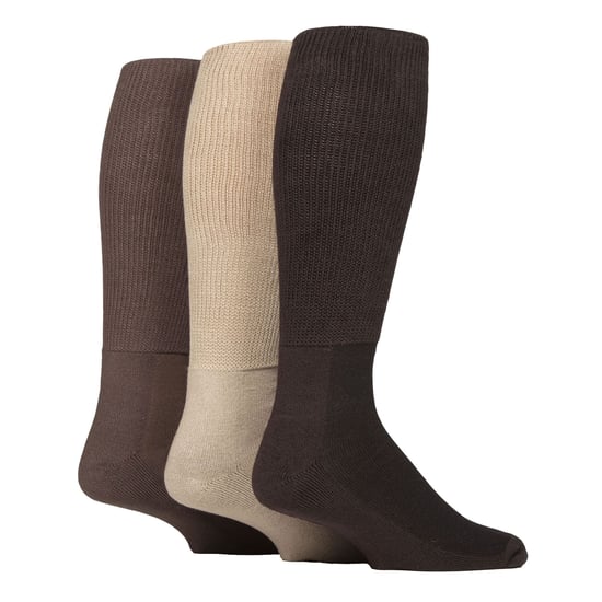 3-Pack Vrouwen Kniehoog Zachte Bamboe Diabetessokken - Image 1