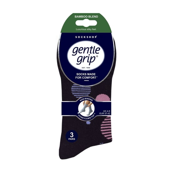 6 Pack Ladies Non Elastic Loose Top Bamboo Socks - Image 2