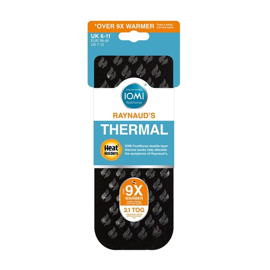 1 Pack Thick 3.1 TOG Non Slip Thermal Slipper Socks for Raynauds - Image 2