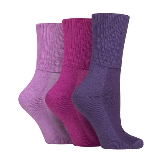 3 Pack Extra Wide Bamboo Diabetic Socks for Swollen Legs - Image 1