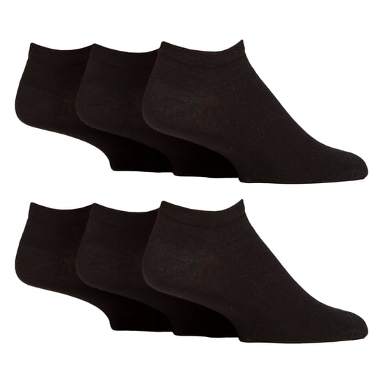 6 Pack Mens Diabetic Trainer Socks | Cushioned Foot Wide Ankle Socks - Image 1
