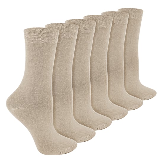 Damstrumpor 6-pack i bambu- och merinoullblandning - Image 1