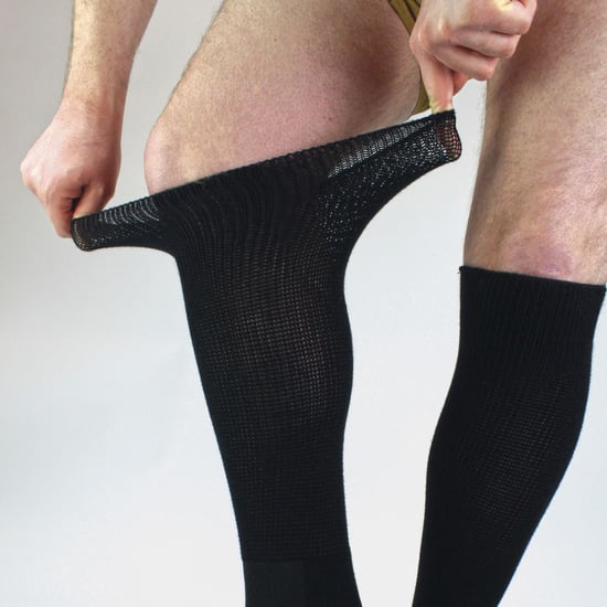 4 Pack Long Bamboo Diabetic Socks With Grips for Men and Women - Image 2