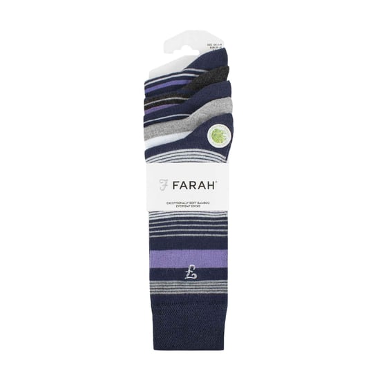 5-Pack Heren Bamboo Felgekleurde Gestreepte Sokken - Image 2