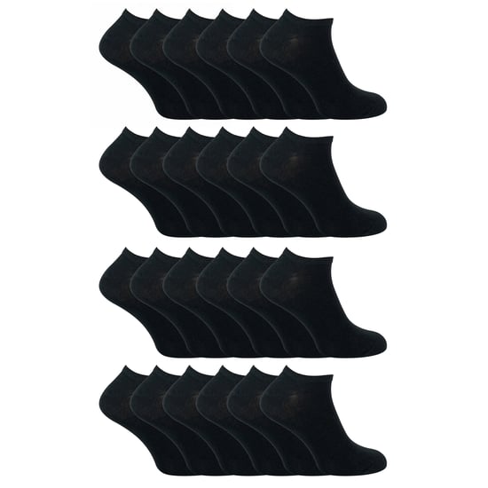 24 Pack Multipack Cotton Trainer Socks for Men & Women - Image 1