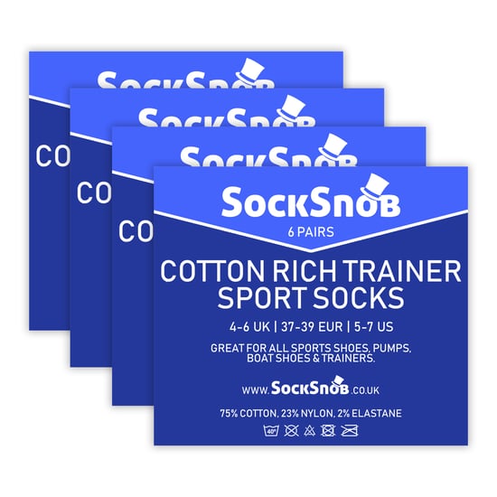 24 Pack Multipack Cotton Trainer Socks for Men & Women - Image 2