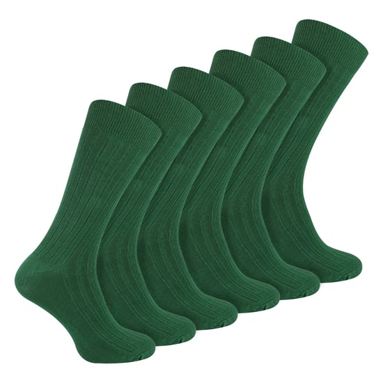 Heren Effen Kleurige Katoenen Ribbelsokken - Image 1