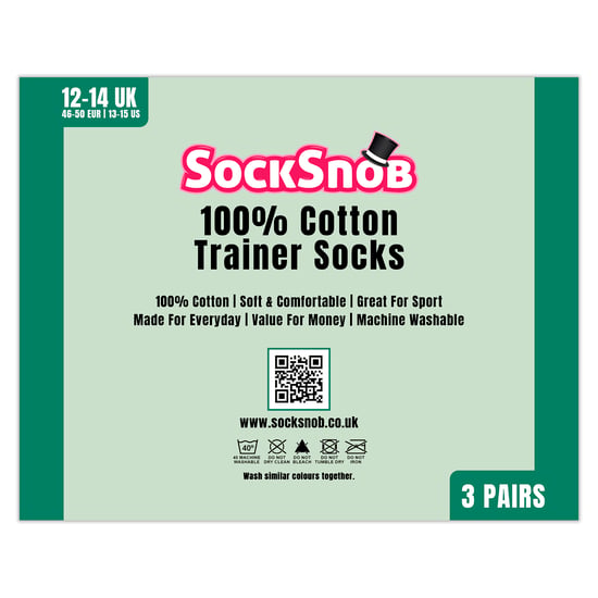 3-Pack Heren 100% Katoenen Sportsokken - Image 2