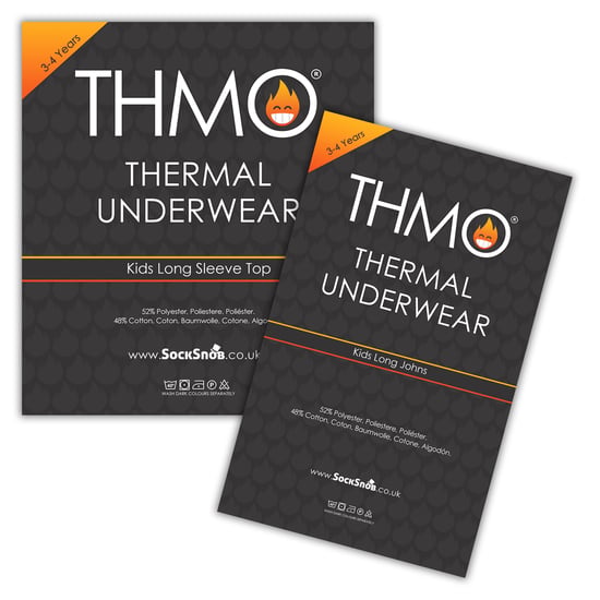 Kids Thermal Base Layer Set | Fleece Thermal Top & Long Johns Set - Image 2