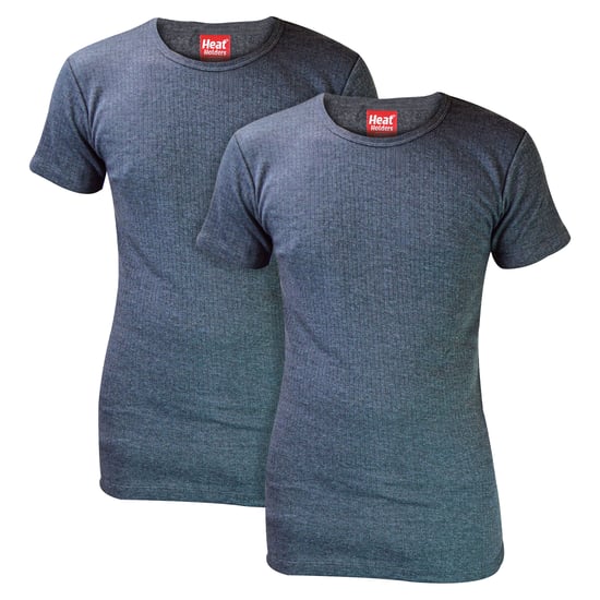 2 Pack Mens Short Sleeve Thermal Top for Winter - Image 1